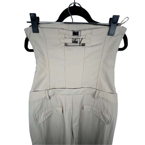 Strapless Beige Jumpsuit NWT (S) ZARA - Picture 6 of 9